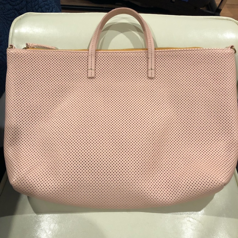 Clare V Pink Leather Bag